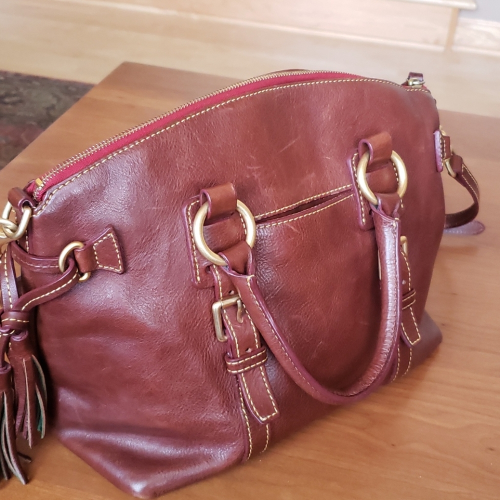 Dooney & Bourke Florentine Domed Buckle Satchel - Picture 5 of 12
